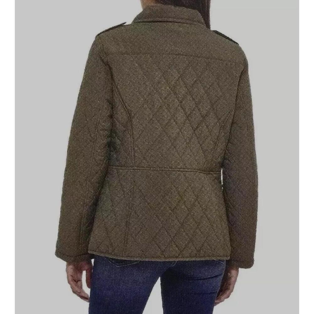 Tommy Hilfiger Women's Quilted Snap Jacket Size L O9 - Picture 2 of 3